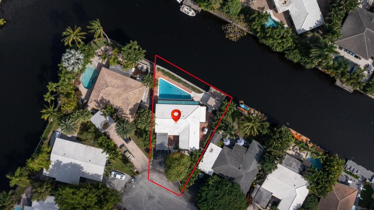 Central Waterfront Villa Salt Wtr Pool Near Beach Fort Lauderdale Exterior photo